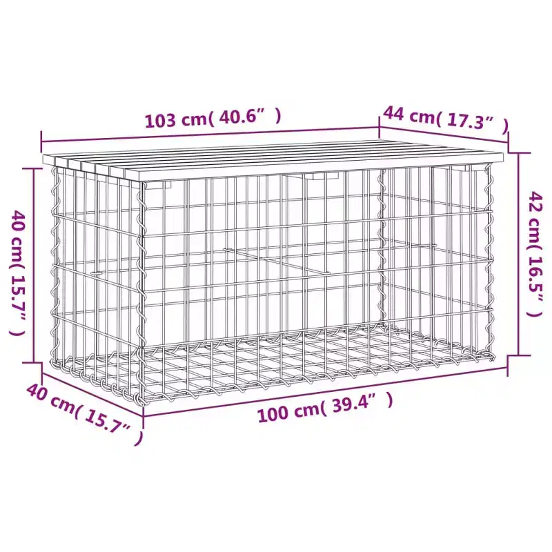 Garden Bench Natural Wood Solid pinewood, Galvanized steel Compact