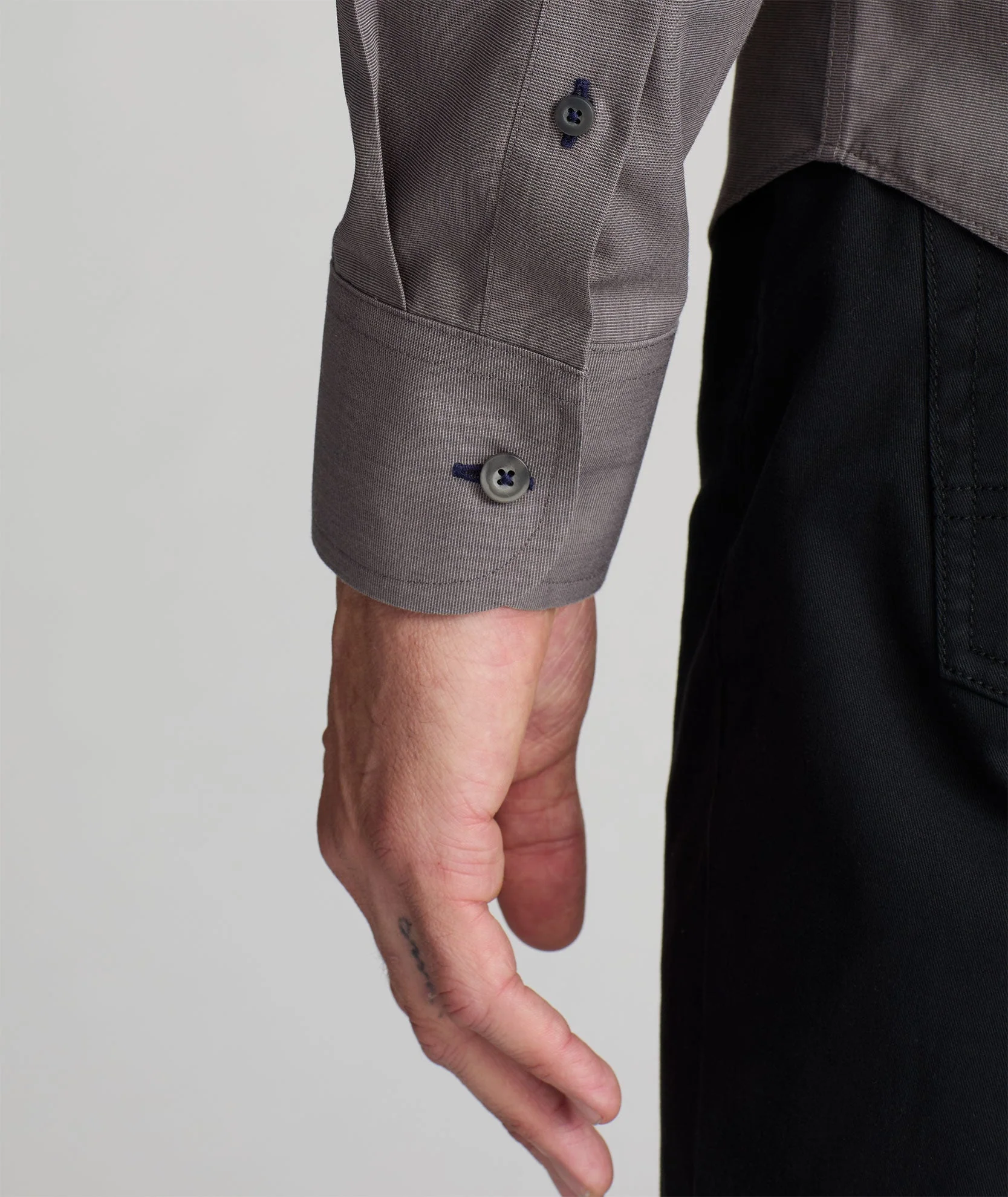 Classic Gray Cotton Shirt