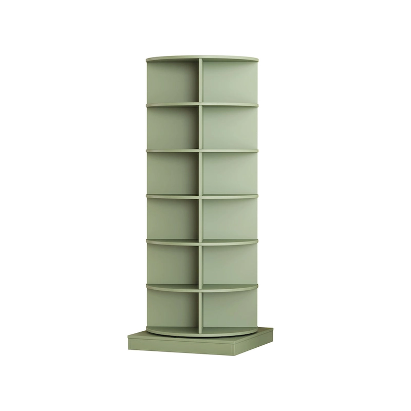 Blue 360 Rotating shoe cabinet 6 layers