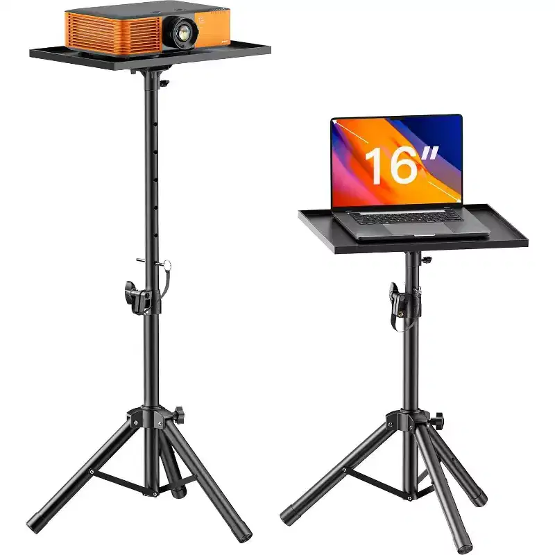 Projector Stand, Laptop Stand with Adjustable Height 22 to 36 inch, Heavy Duty Projector Mount as DJ Racks, Portable Projector Tripod Stand