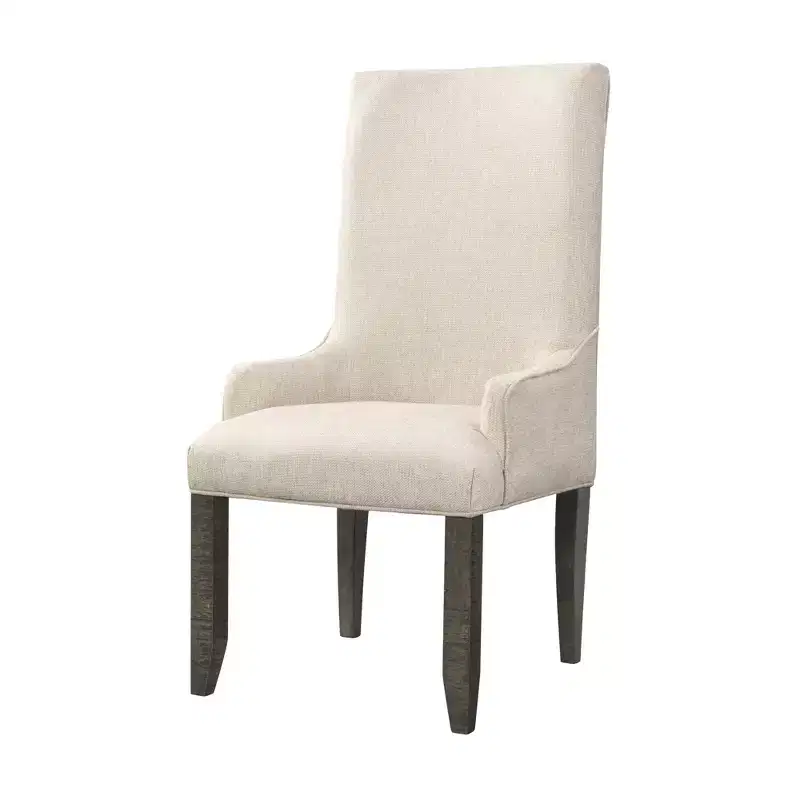 Stanford Parson Chair Set Cream - Picket House Furnishings: Upholstered High Back with Arms