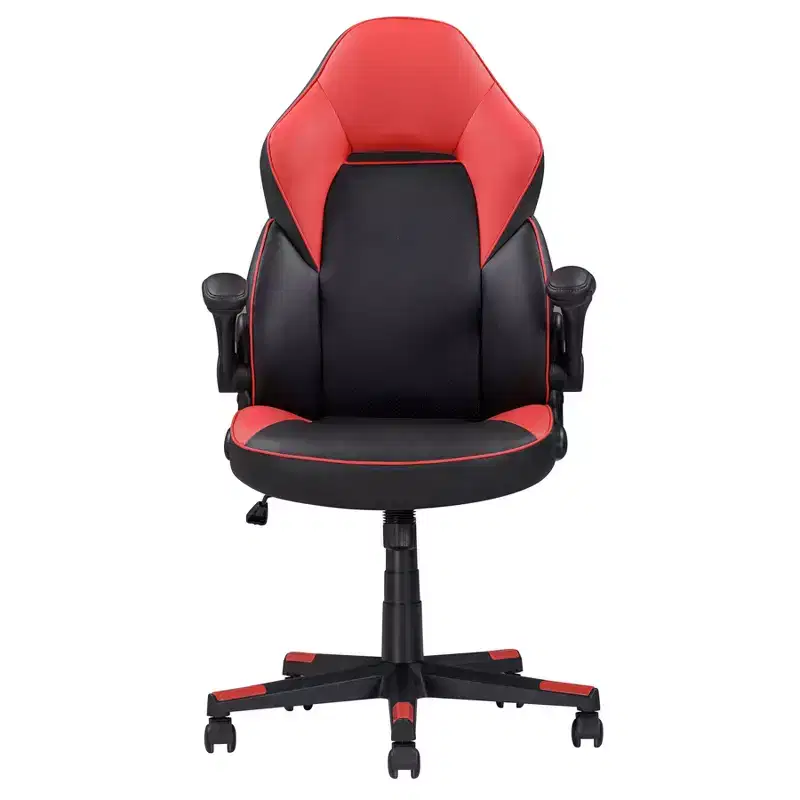 TUYOHW Adjustable Ergonomics Gaming Chair 360 Swivel Chair with Wheels,Black/Red Computer Chair for Office&Home,Versatile Leisure Chair,Black/Red