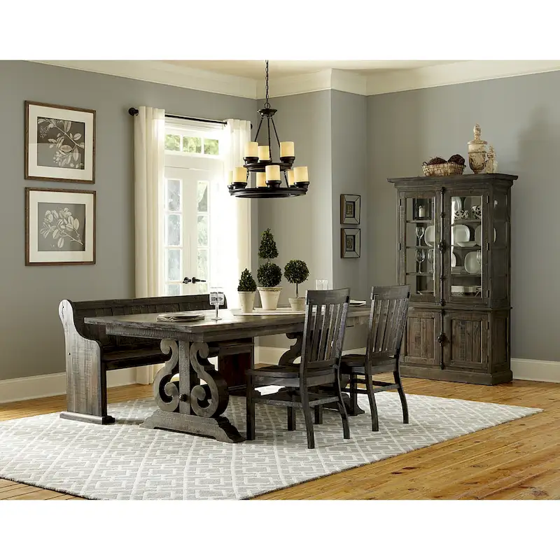 The Gray Barn Brees Aged Wood Dining Bench