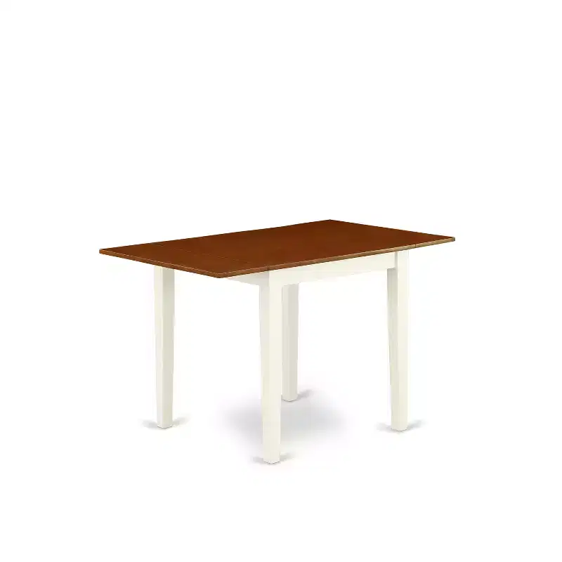 HomeStock Cherry Finish Wooden Modern 3-Piece Dining Set