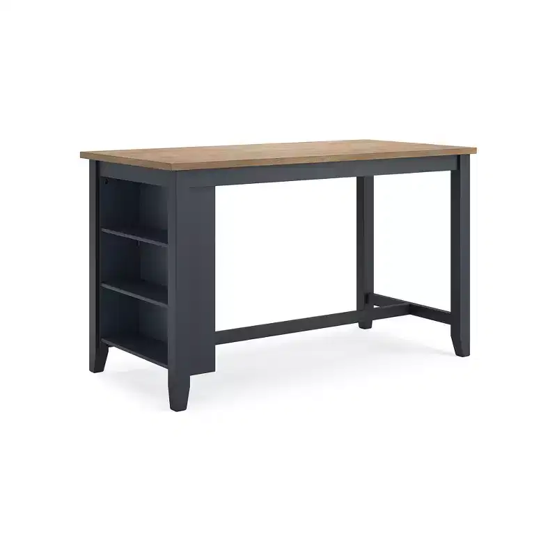 Bar dining table with solid wood countertop