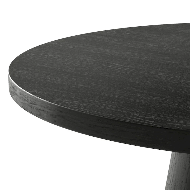 Furniture of America Vitten Modern Round Solid Wood Pedestal Coffee Table