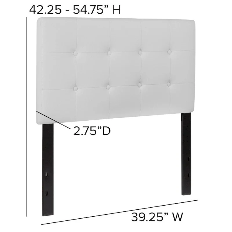 Button Tufted Upholstered Headboard