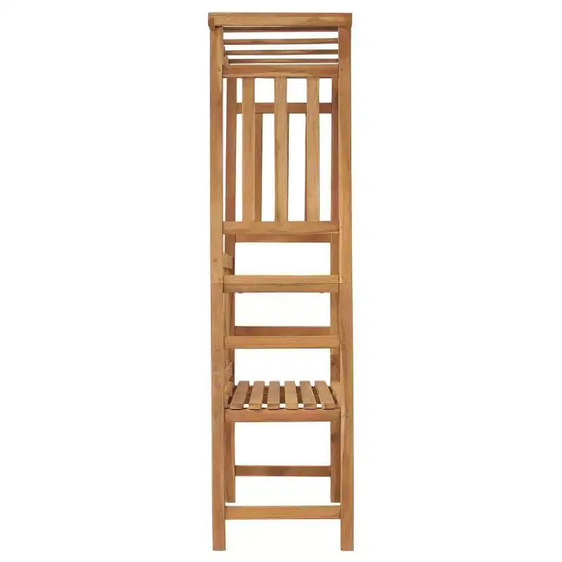 vidaXL Patio Bench with Pergola 45.3 Solid Teak Wood