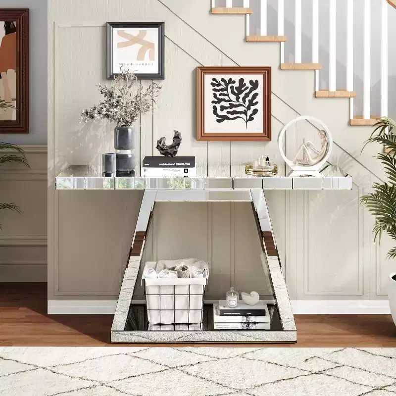 Mirrored Console Table 55.9
