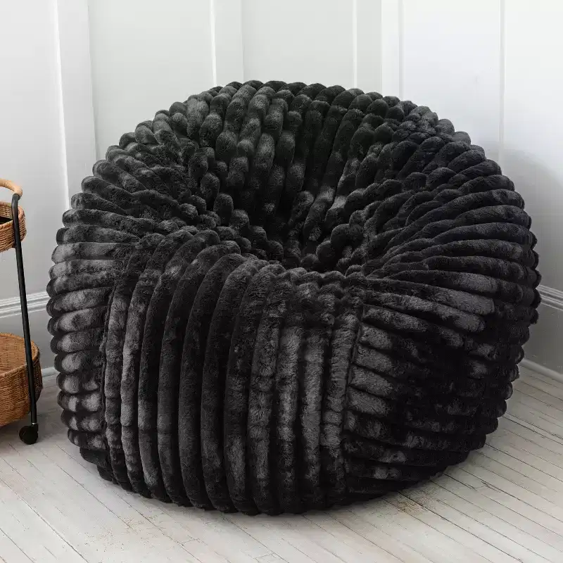 5 Foot Bean Bag Chair for Adults - Luxe Faux Fur