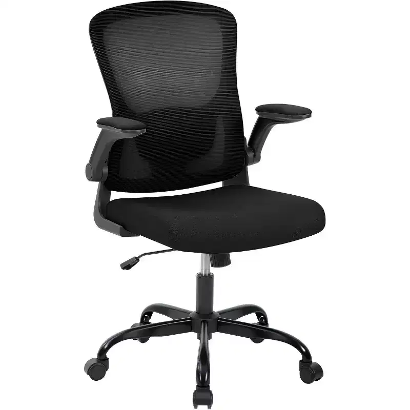 Ergonomic Mesh Office Chair,Adjustable Lumbar Support,Turn Over-Up Arms,High Back Swivel Desk Chair,Rolling Executive Task Chair for Home Office