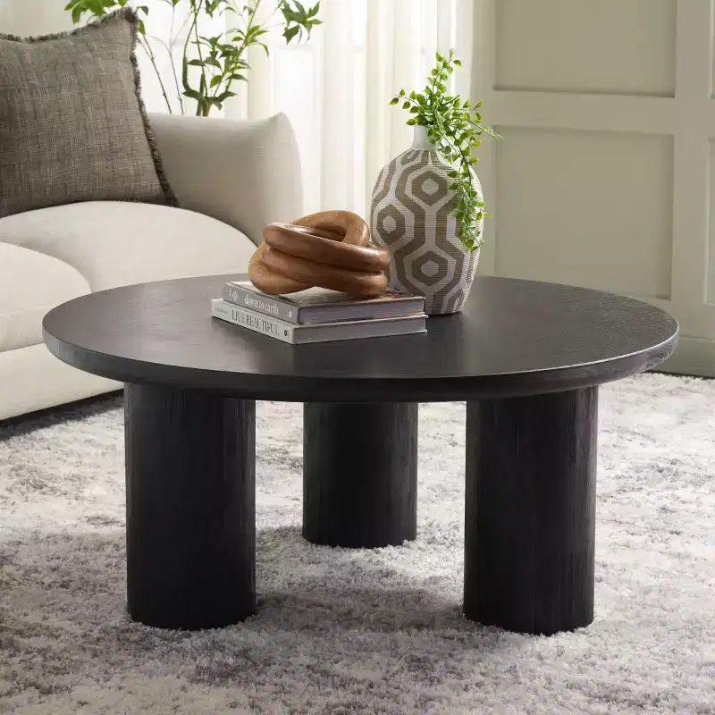 Mork 3 Leg Round Coffee Table - COF6604 - Safavieh