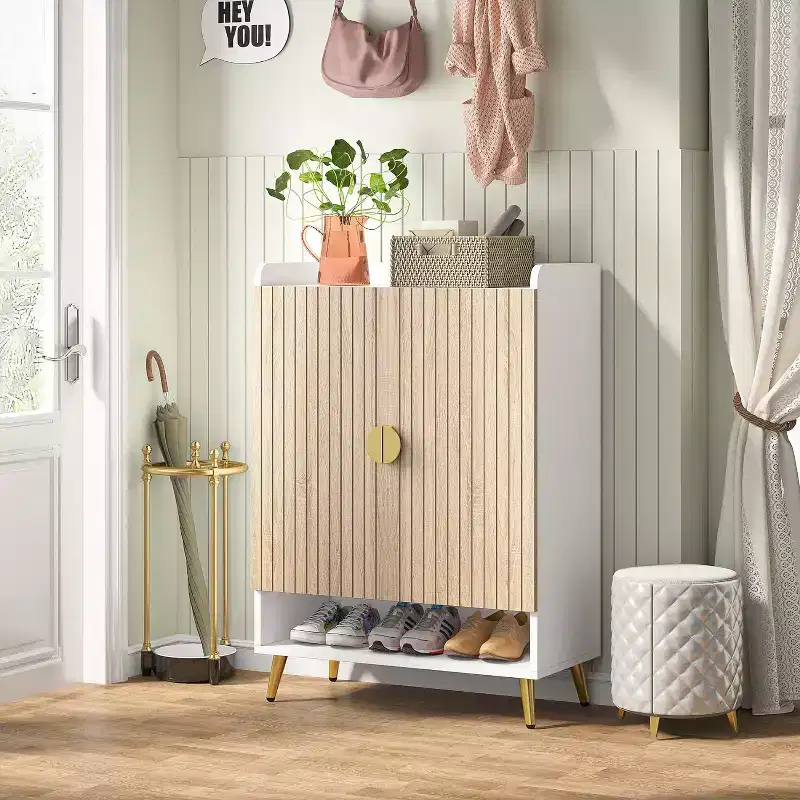 Tribesigns 7-Tier Wooden Shoe Cabinet