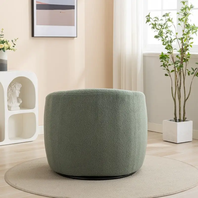 SEYNAR Modern Glam Upholstered 360 Degree Swivel Accent Armchair