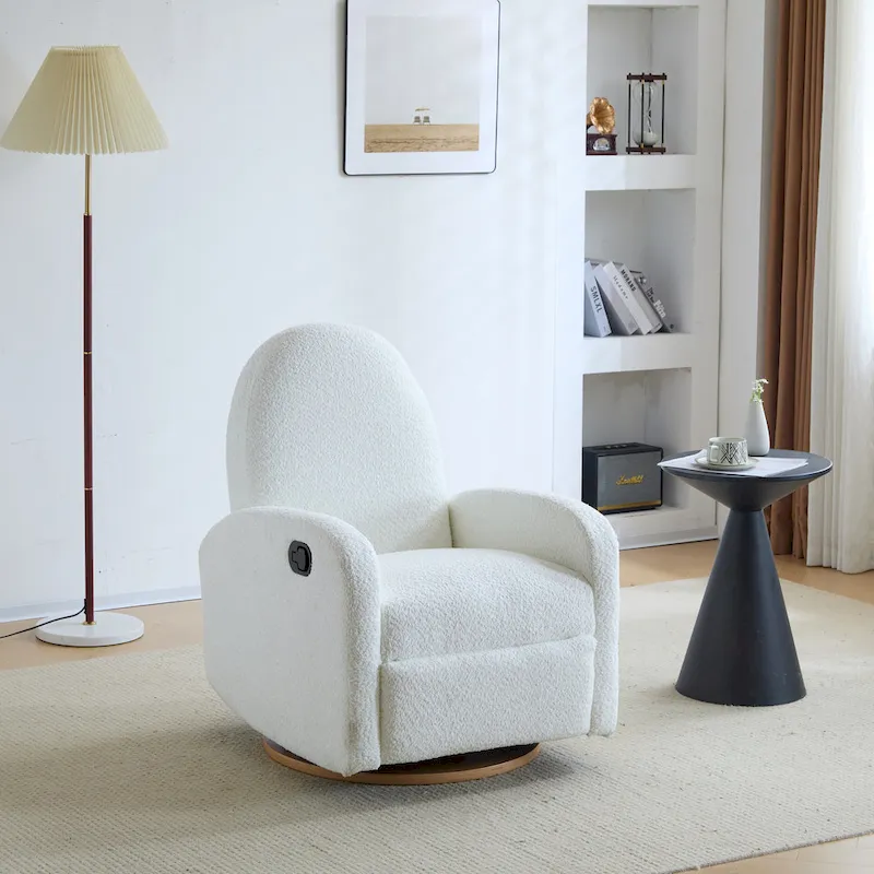 Christopher Knight Home 360 Swivel and Glider Boucle Recliner Chair