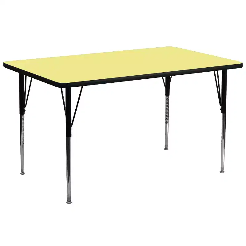 Flash Furniture 30''W x 72''L Rectangular Thermal Laminate Activity Table - Standard Height Adjustable Legs