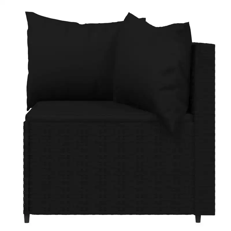 vidaXL Patio Furniture Set Modern Lounge Set with Cushions Poly Rattan