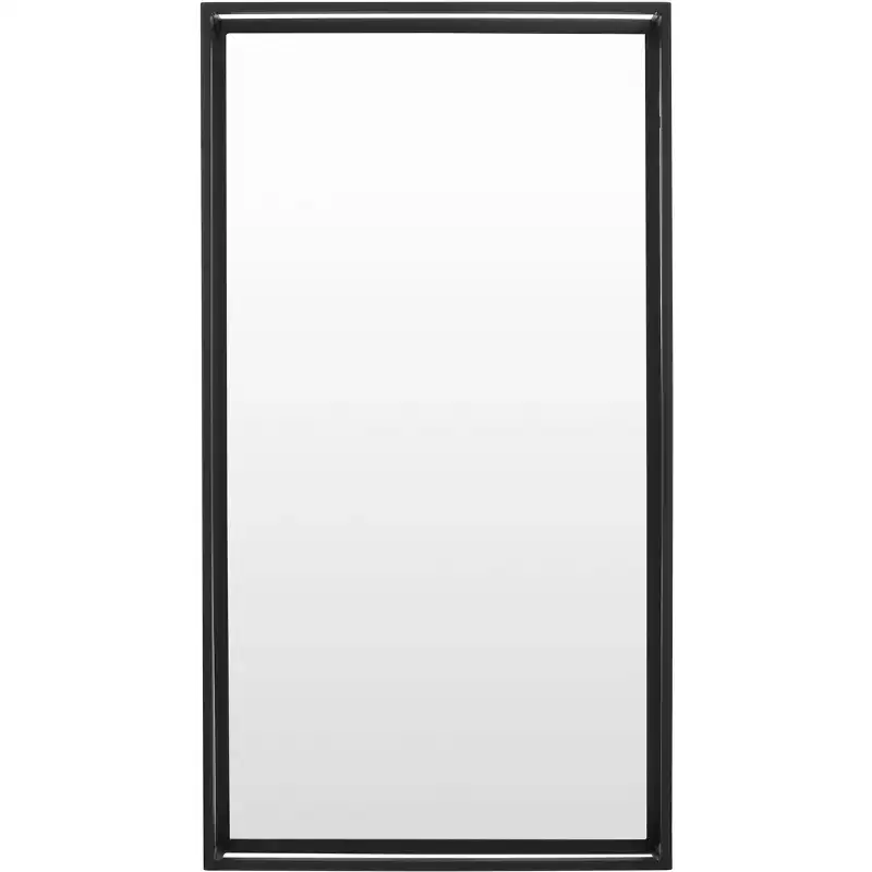 Kallie Shadow Box Mirror - 26 x 48 - Black