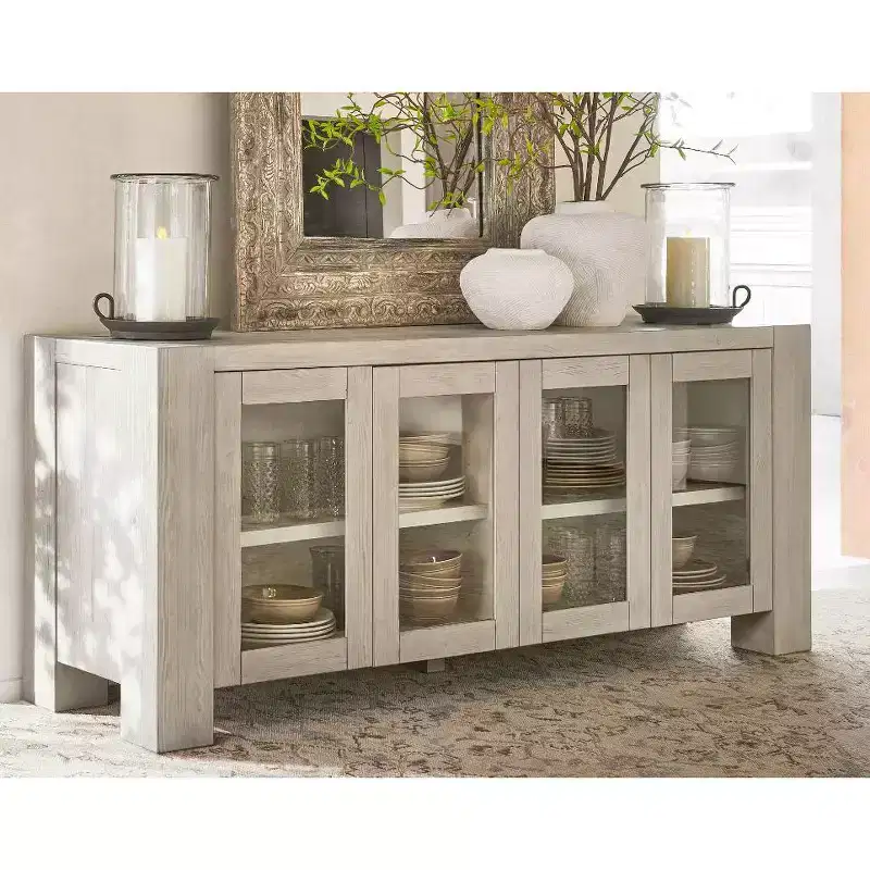 TV Media Entertainment Console, Adjustable Shelves