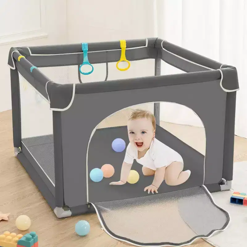 36x36 4-Panel Baby Playpen - Spacious & Secure Portable Playard