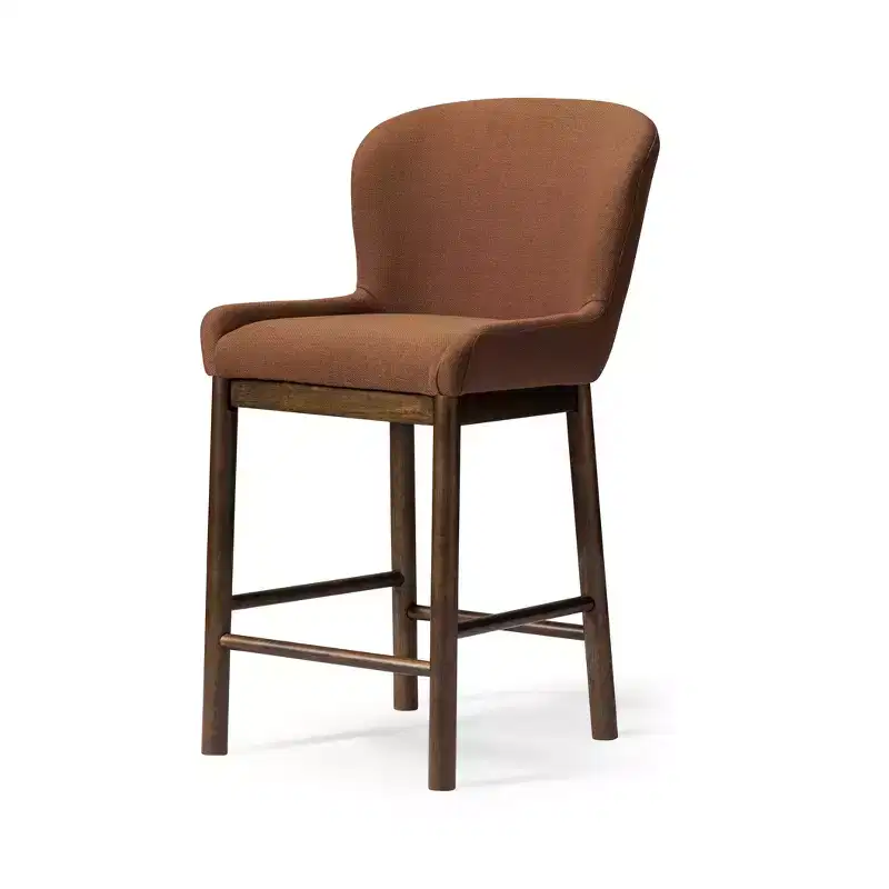 Counter Stool with Fabric Upholstery 26