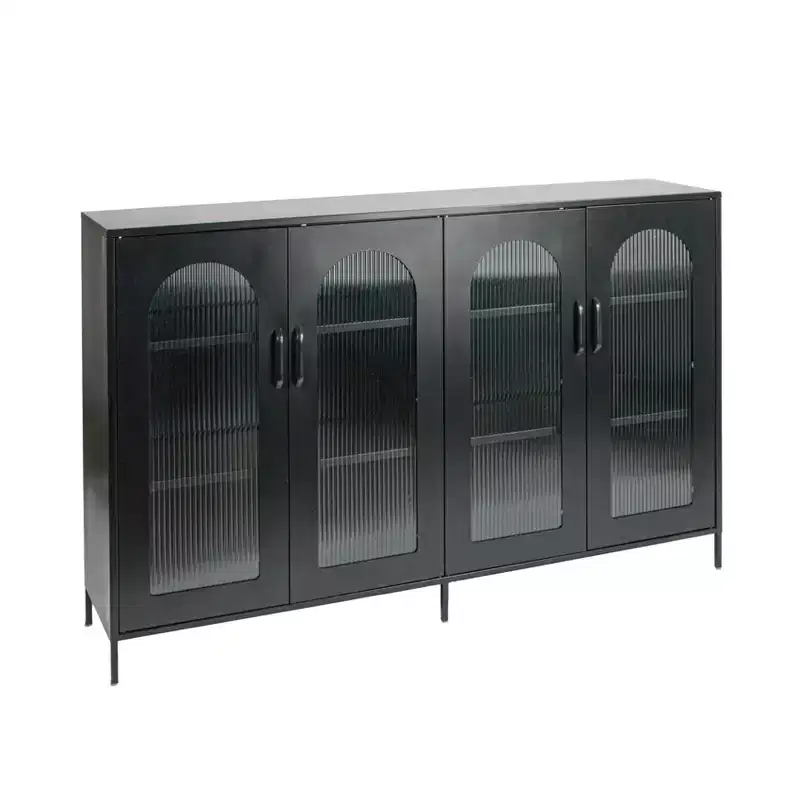 Sideboard Cabinet with Storage, Black