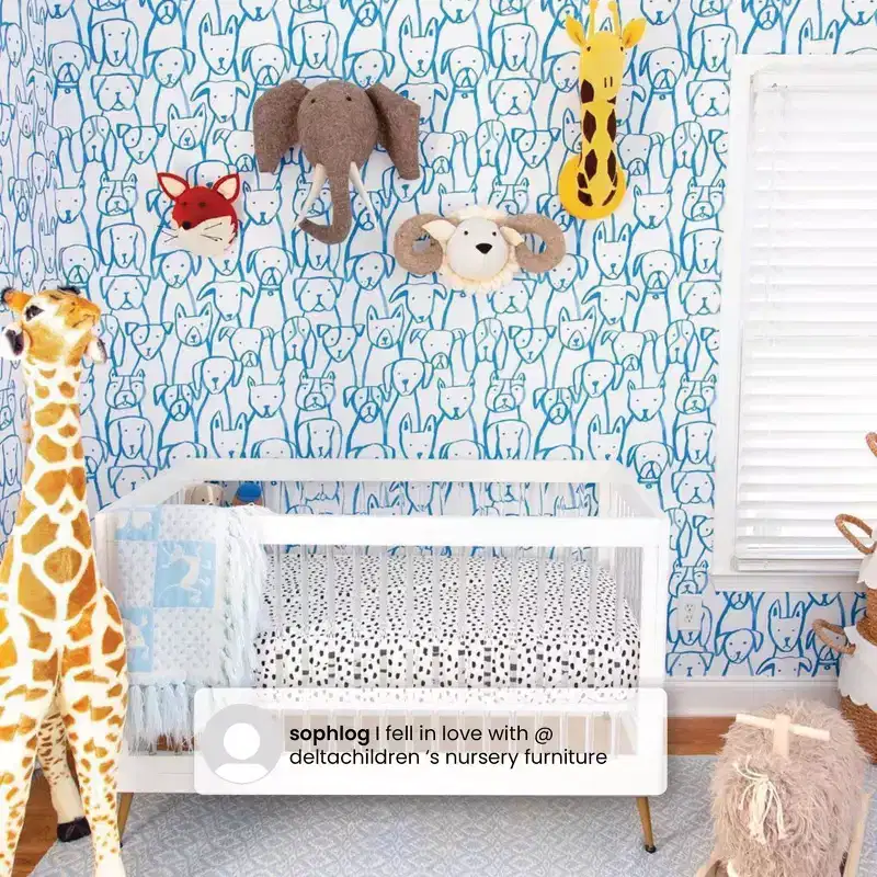 Delta Children Sloane 4-in-1 Crib with Toddler Bed Conversion