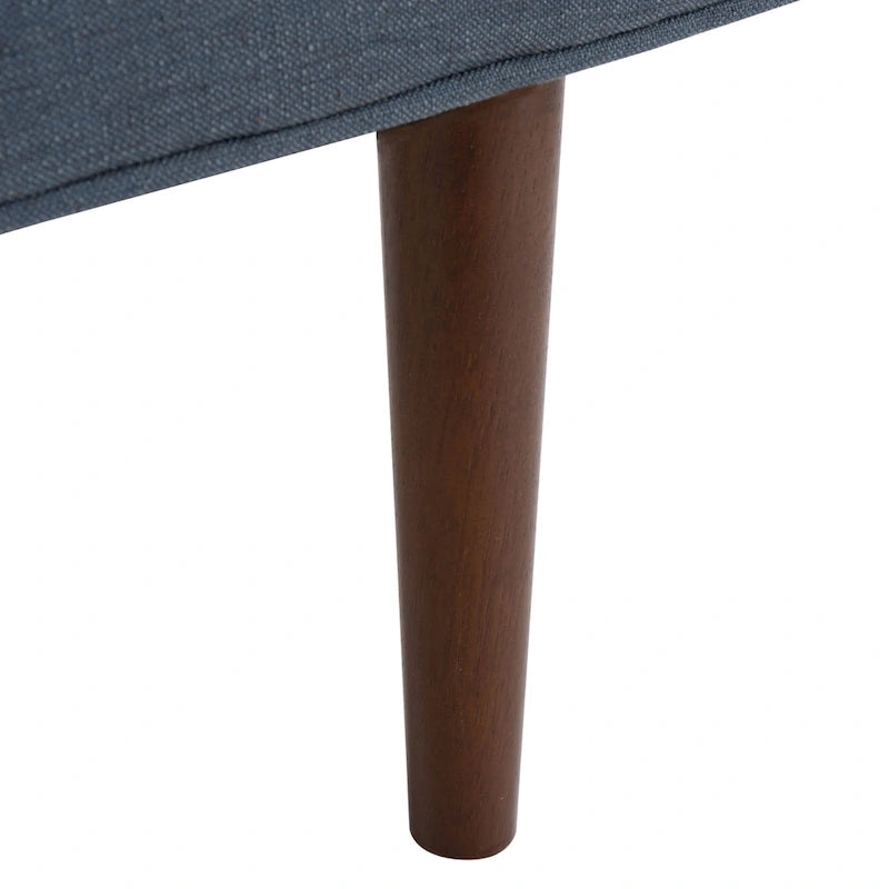 Mid-Century Modern 25-inch Bench - 49 W x 18 L x 25 H - 49Wx18Dx25H