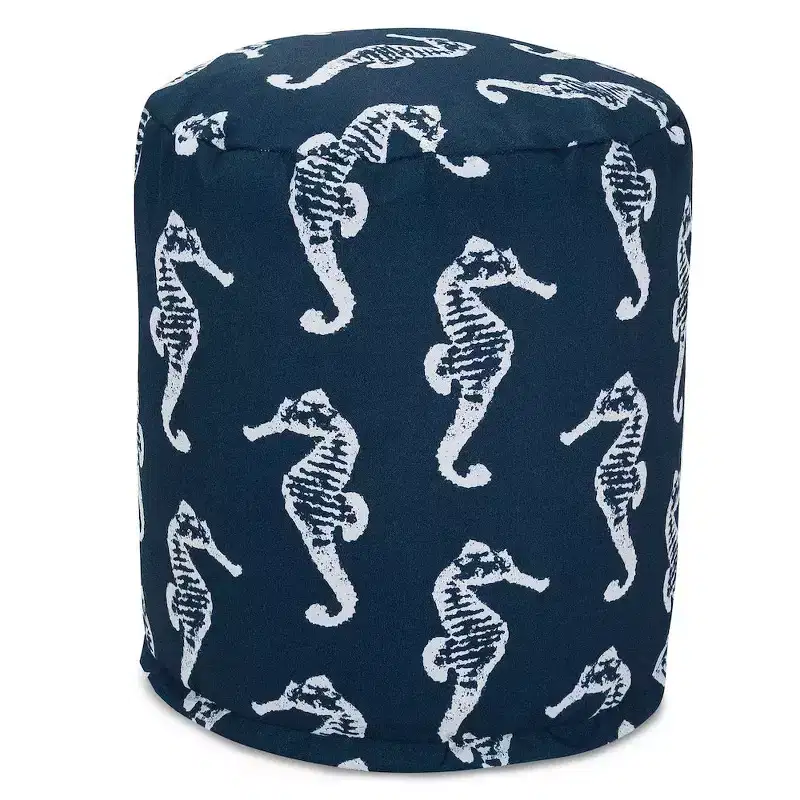 Round Pouf Sea Horse