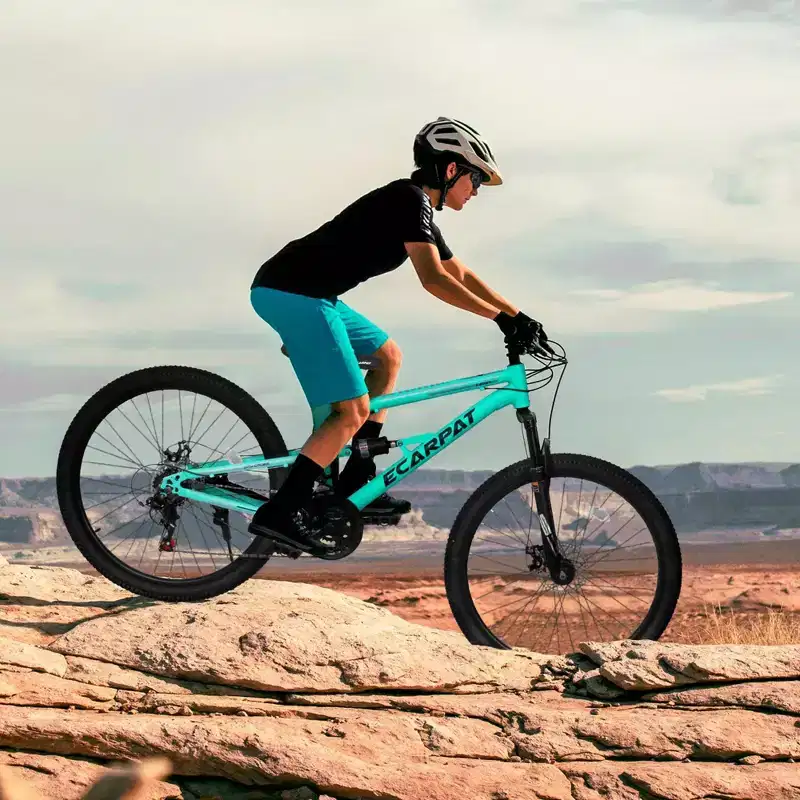 NAYSAYE 26 Inch Mountain Bike Steel Frame 21 Speed Suspension Fork Adult Bike for Outdoor Riding, Blue, 68.00*27.00*38.00
