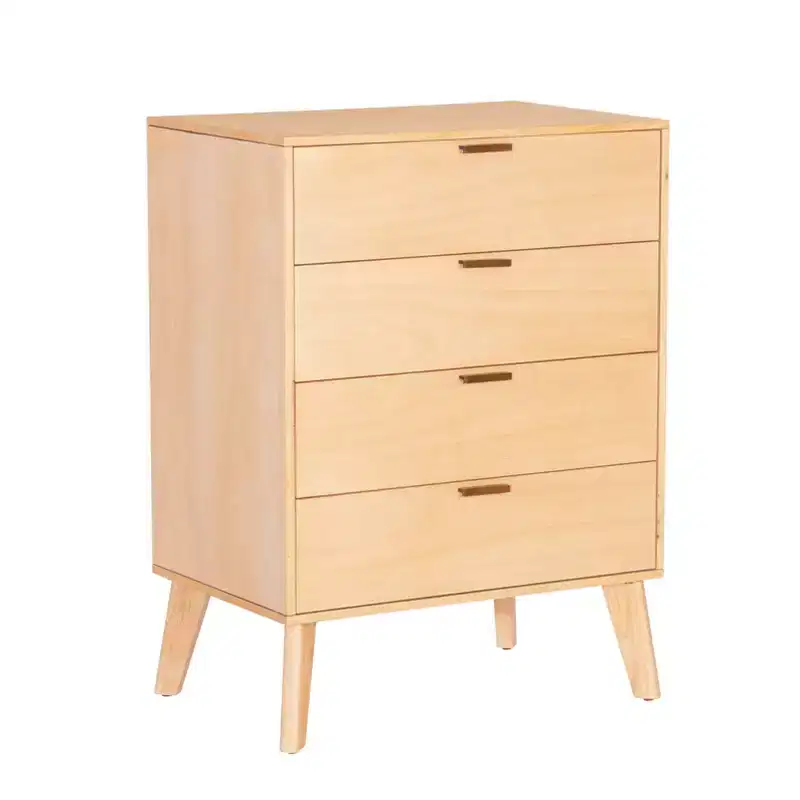 Linon Reid 4 Drawer Chest Natural