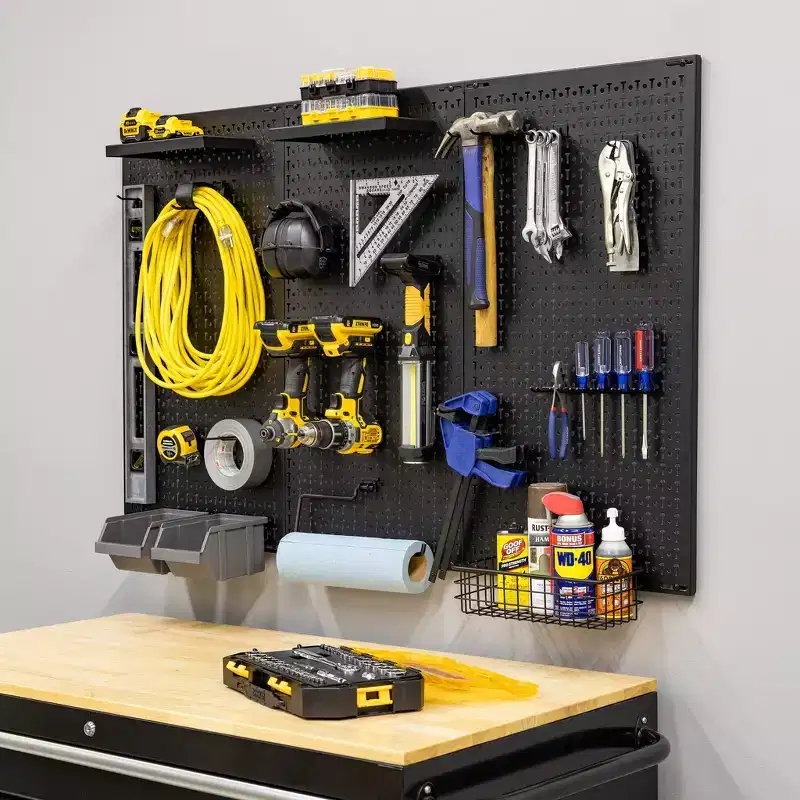 StoreYourBoard 51 x 32 Pristine Pegboard | 20 Attachments