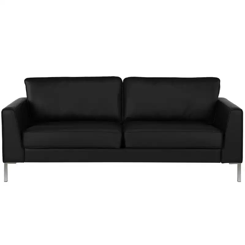 BRIDGEPORT Monroe Sofa, Black Faux Leather