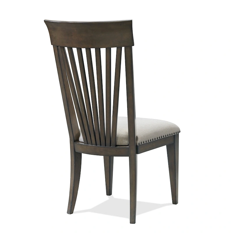 Roundhill Furniture Grant Nailhead Trim Dining Chairs, Set of 2, Beige