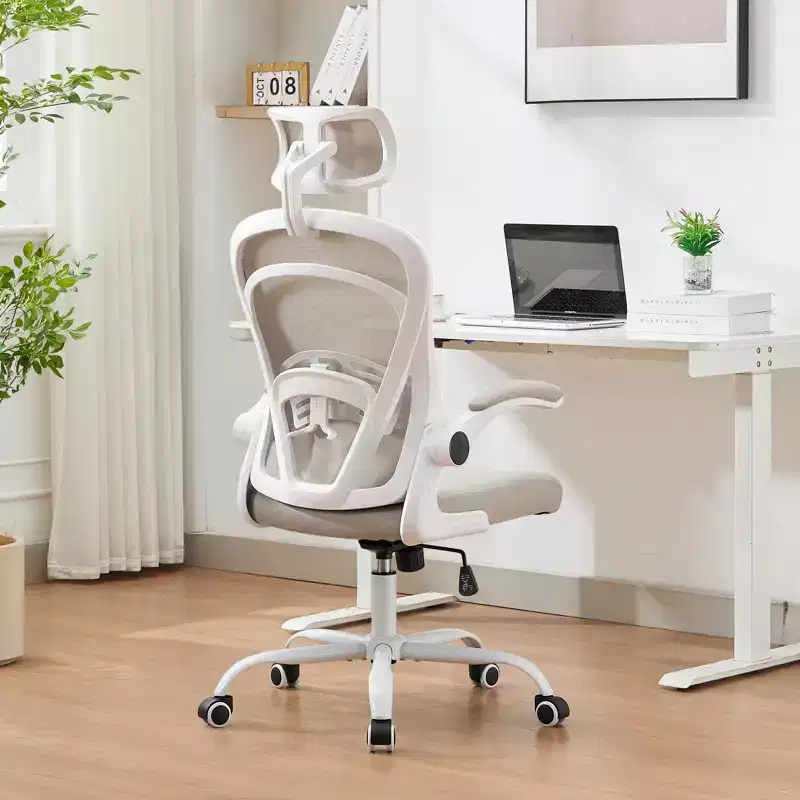 Ergonomic Office Chair, High Back Computer Desk Chair with Adjustable Height & Flip-up Armrests, Mesh Comfortable Gaming Chair for Home Office