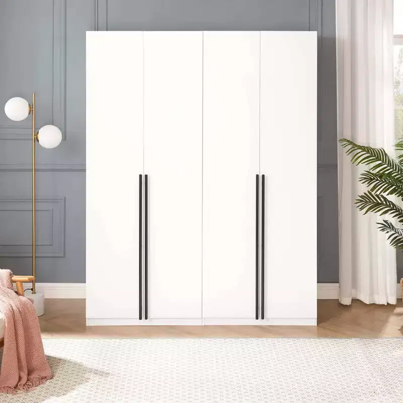 Lee 2 Door and 4 Shelf Wardrobe Closets