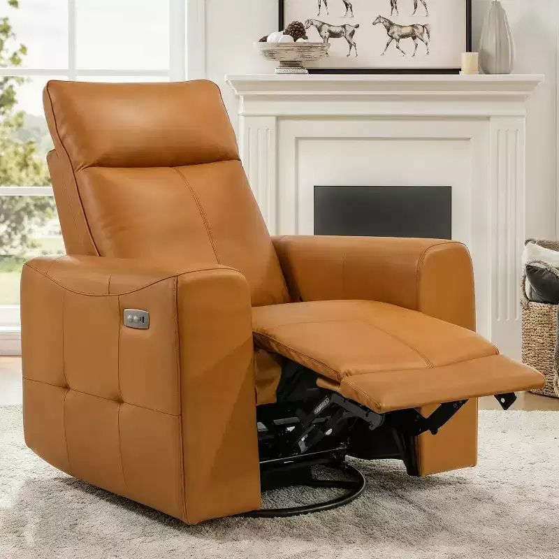 Power Recliner with USB Charging 37.2''W x 37''D x 40.75''H