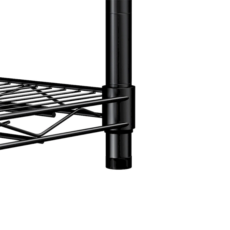 5 Tier Steel Heavy Duty Adjustable Shelves with Wheels and Feet