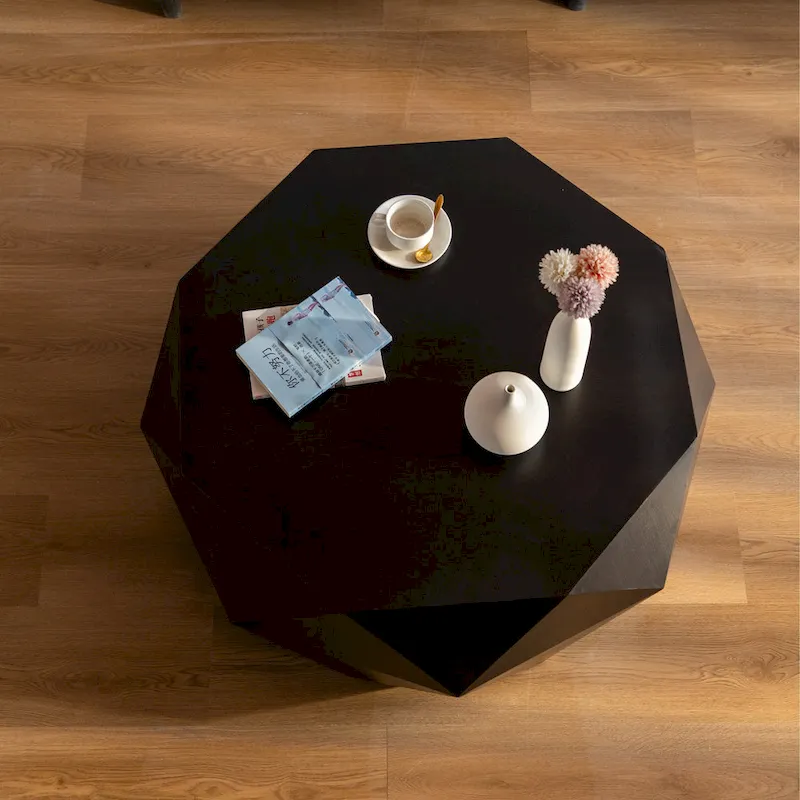 Three-dimensional Embossed Pattern Design American Retro Style Coffee Table