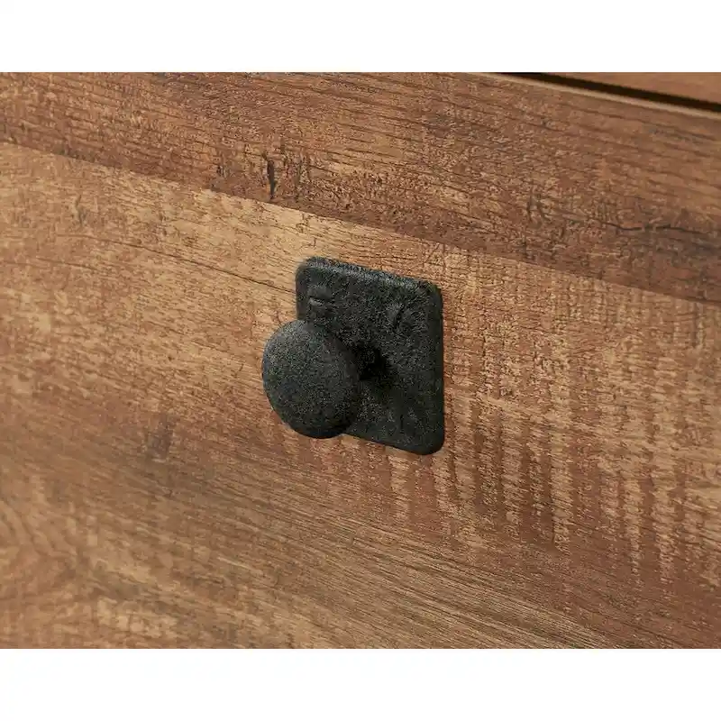 Lateral File Cabinet, Etched Oak