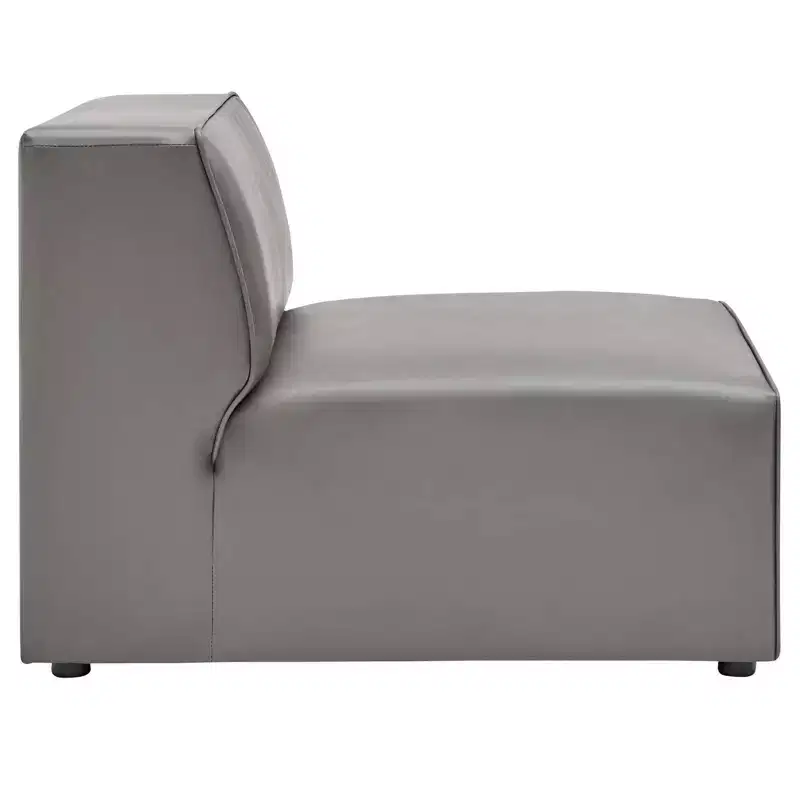 Mingle Vegan Leather Armless Chair - Modway