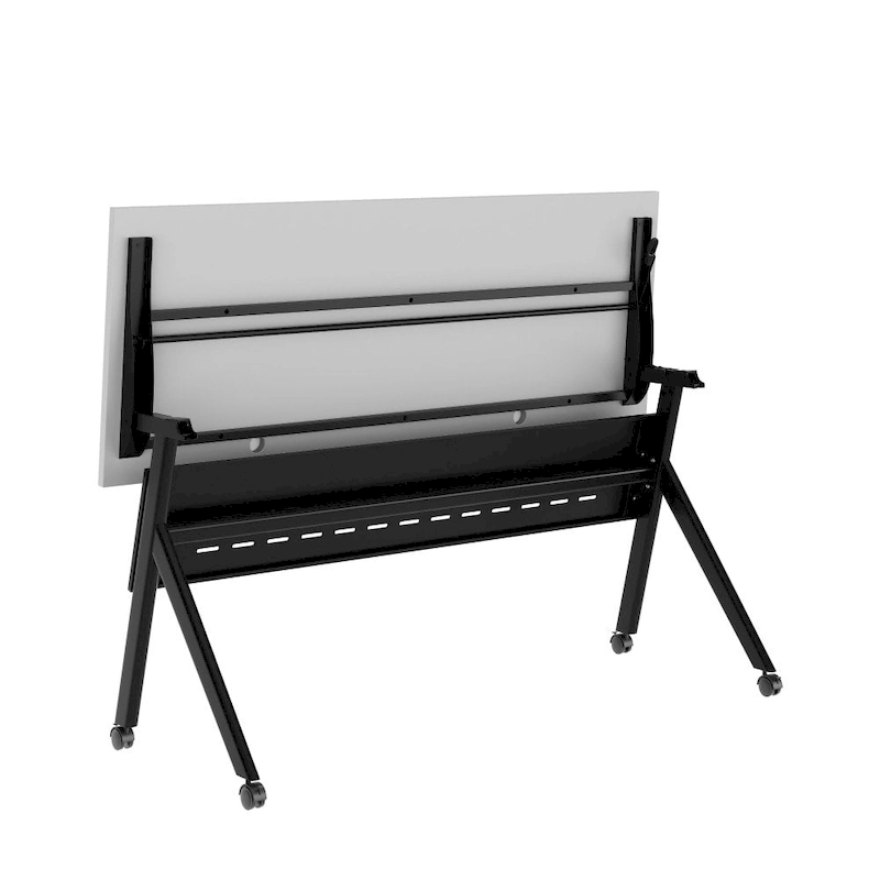 Commercial Nesting Flip Training Table with Steel Frame and Y-Legs - 23.5W x 60D x 30H