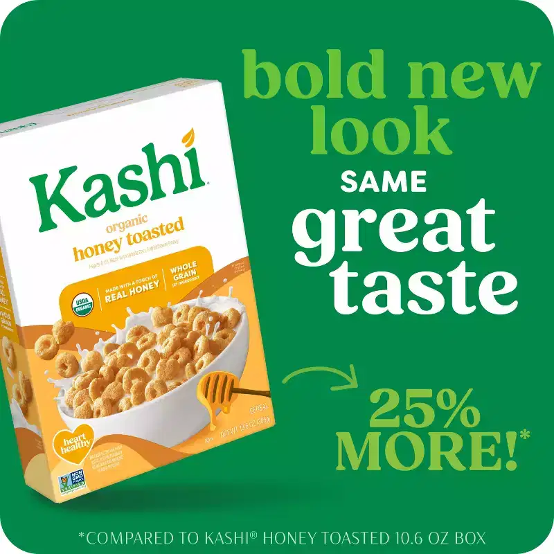 Kashi Organic Honey Toasted Oat Breakfast Cereal - 13.6oz