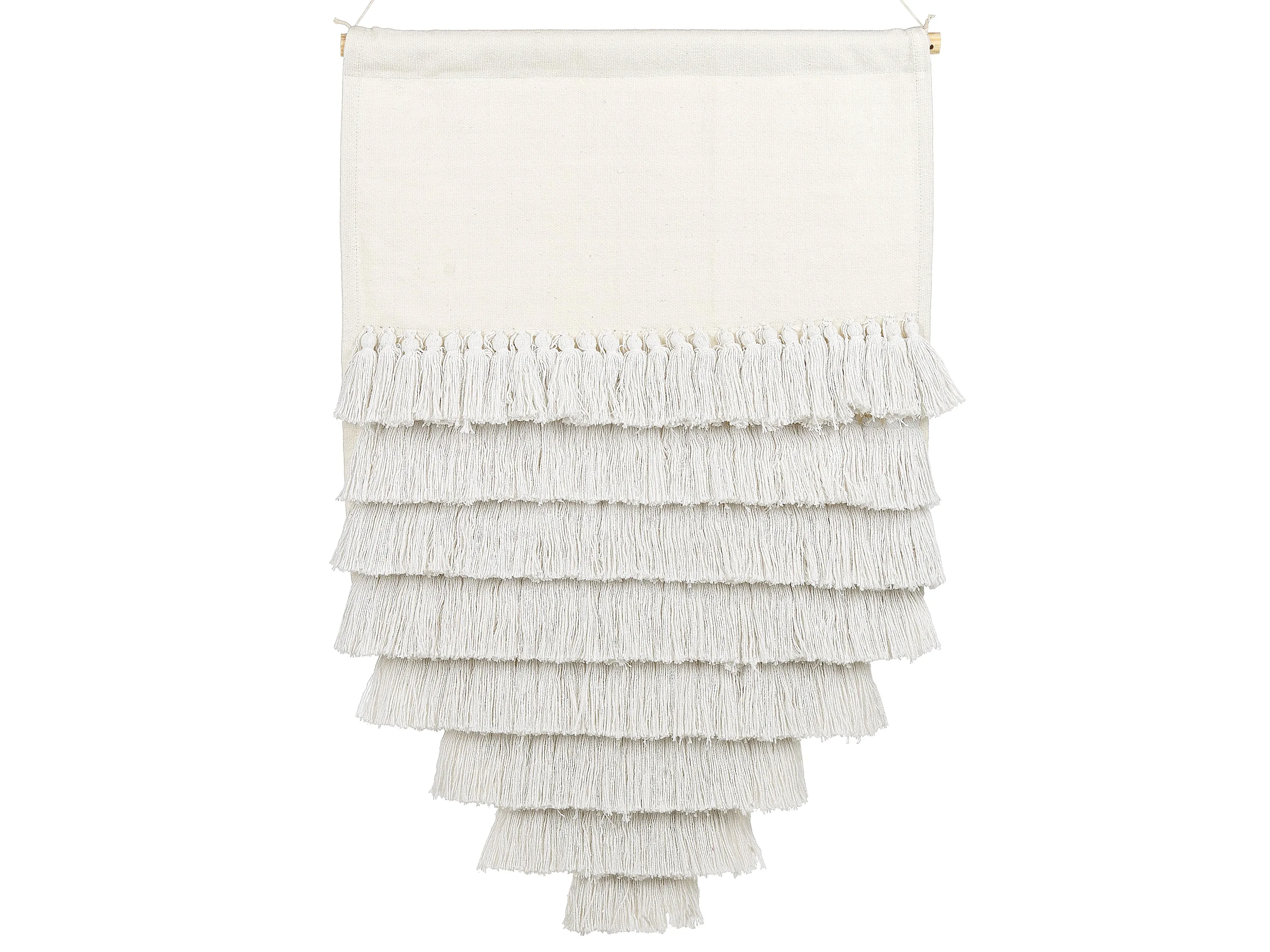 Decorazione da parete in tessuto Cotone 107 cm Bianco