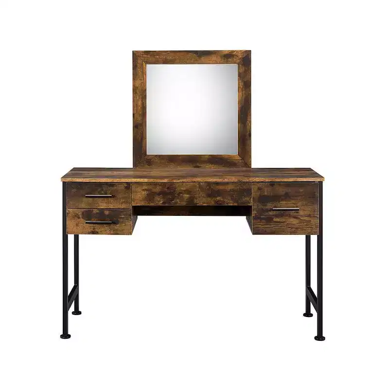 Acme Furniture Juvanth Vanity Table Rustic Oak/Black Finish