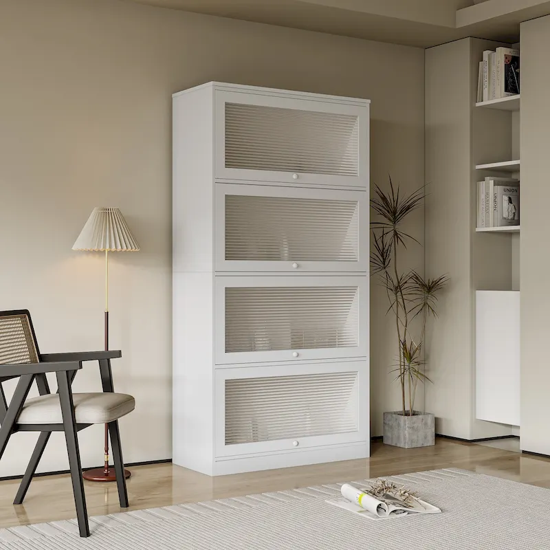 MM Glass Doors Office Storage Cabinet