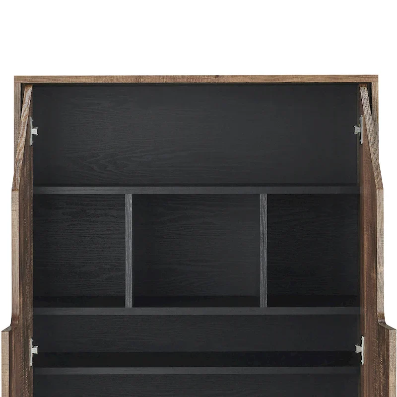 Urban Reclaimed Oak 15-Pair Shoe Cabinet