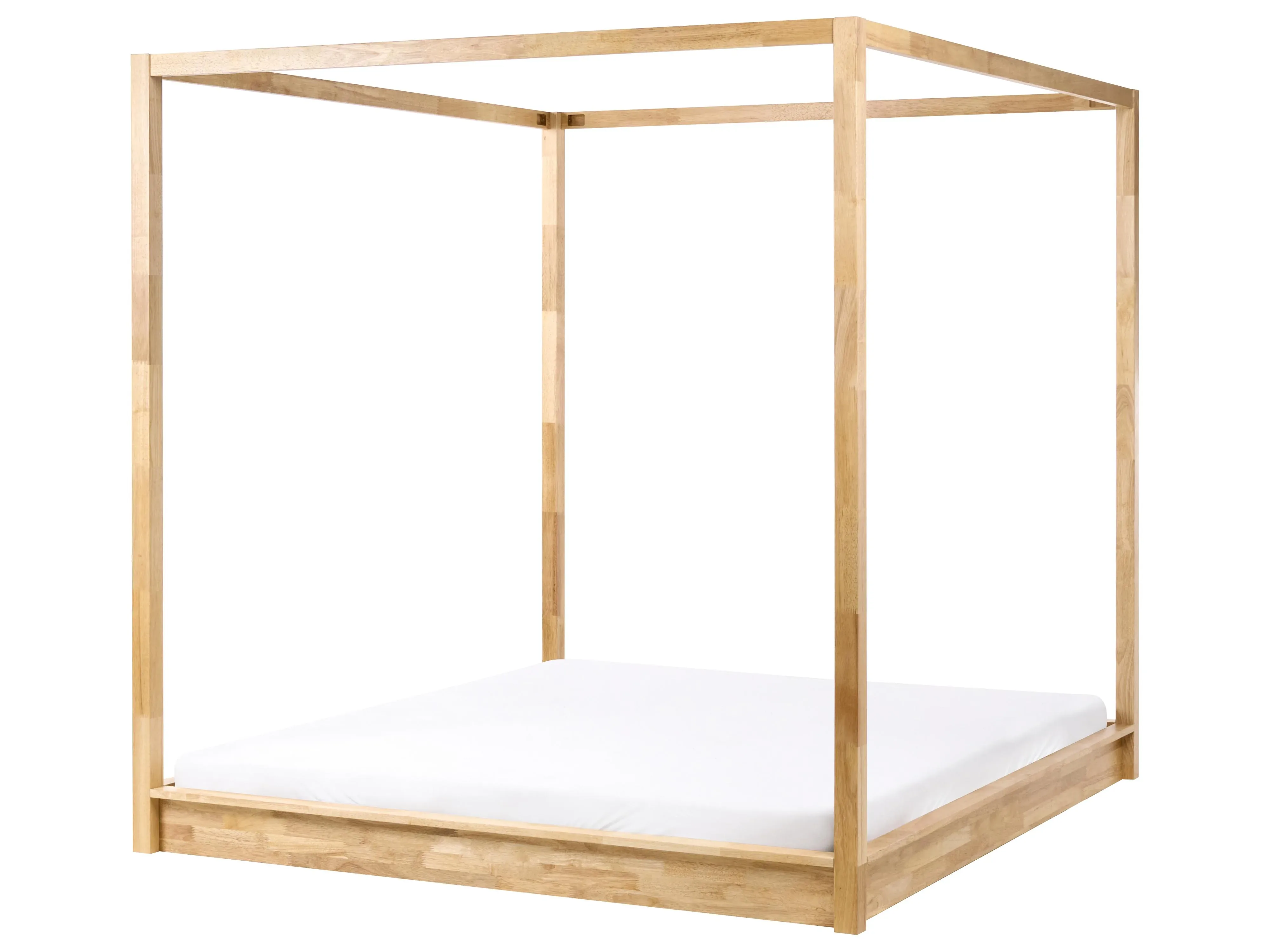 Letto a baldacchino Legno  180 x 200 cm Marrone chiaro