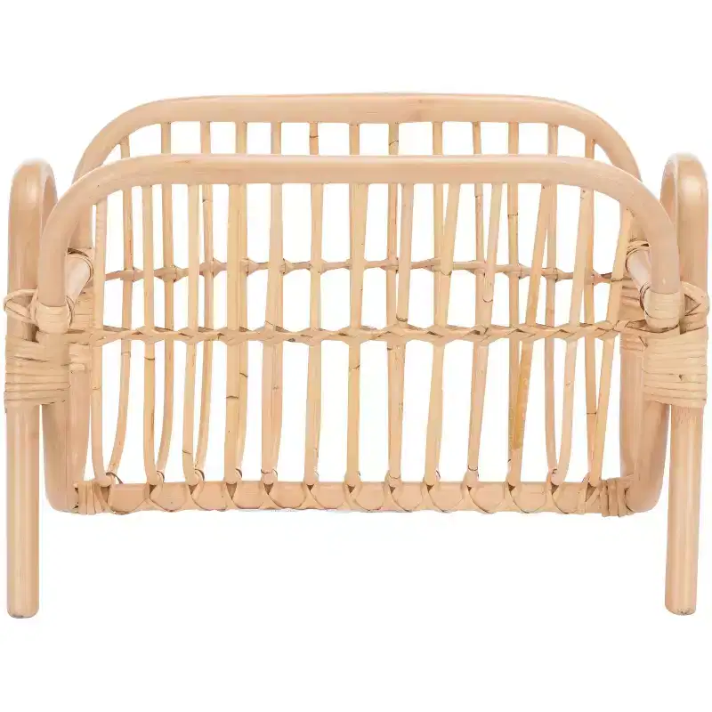 Rattan Magazine Rack - Natural