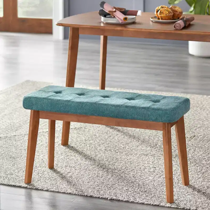 Buylateral Nettie Mid Century Modern Upholstered Bench
